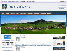 Tablet Screenshot of obeccicmany.sk